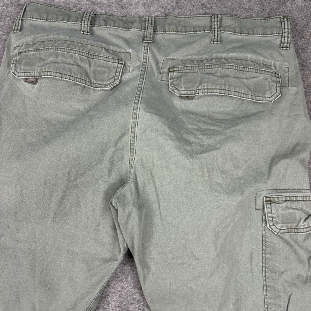 Wrangler Cargo Pants Mens 36x30 Regular Taper Olive Green 70SYWDO - Picture 9 of 14